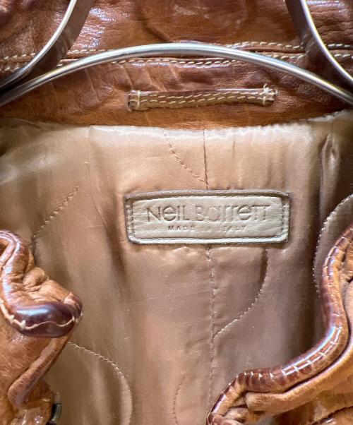 NEIL BARRETT（ニールバレット）NEIL BARRETT (ニールバレット) レザージャケット ブラウン サイズ:Mの古着・服飾アイテム