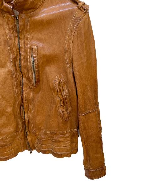 NEIL BARRETT（ニールバレット）NEIL BARRETT (ニールバレット) レザージャケット ブラウン サイズ:Mの古着・服飾アイテム
