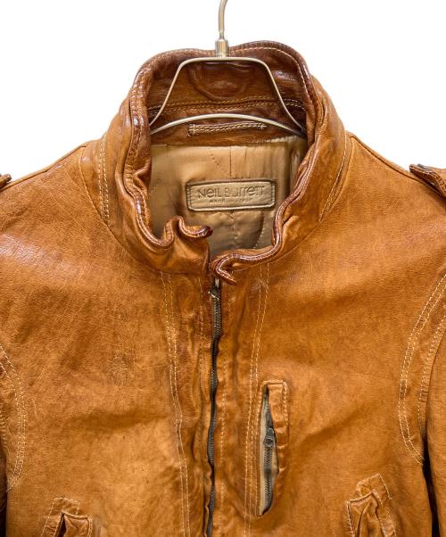 NEIL BARRETT（ニールバレット）NEIL BARRETT (ニールバレット) レザージャケット ブラウン サイズ:Mの古着・服飾アイテム