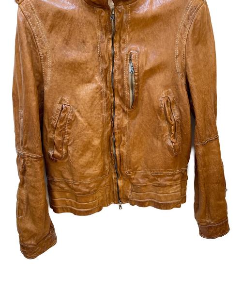 NEIL BARRETT（ニールバレット）NEIL BARRETT (ニールバレット) レザージャケット ブラウン サイズ:Mの古着・服飾アイテム