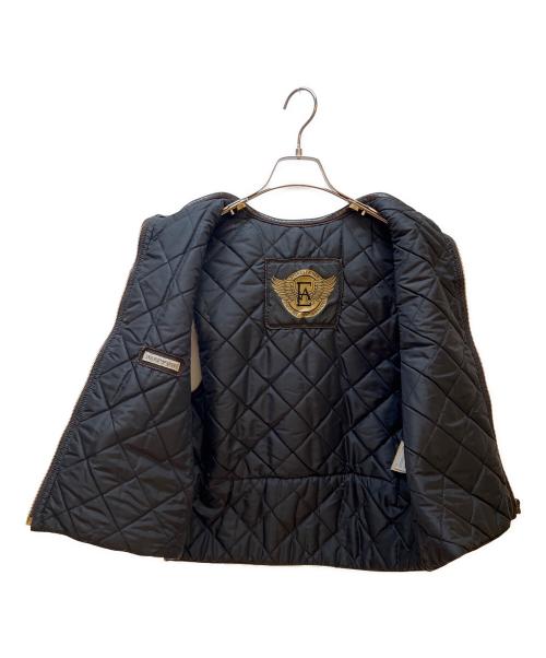 EMPORIO ARMANI（エンポリオ アルマーニ）EMPORIO ARMANI (エンポリオ アルマーニ) レザーベスト ブラック サイズ:48の古着・服飾アイテム