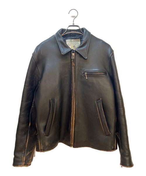 AVIREX（アヴィレックス）AVIREX (アヴィレックス) レザージャケット ブラック サイズ:Sの古着・服飾アイテム