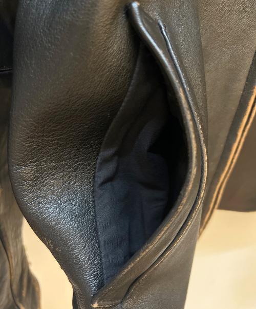 AVIREX（アヴィレックス）AVIREX (アヴィレックス) レザージャケット ブラック サイズ:Sの古着・服飾アイテム
