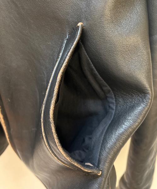 AVIREX（アヴィレックス）AVIREX (アヴィレックス) レザージャケット ブラック サイズ:Sの古着・服飾アイテム
