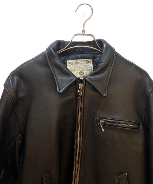 AVIREX（アヴィレックス）AVIREX (アヴィレックス) レザージャケット ブラック サイズ:Sの古着・服飾アイテム