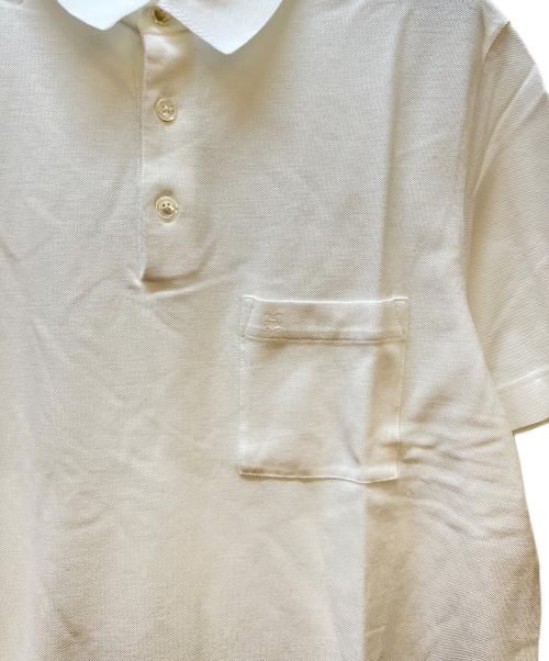 HERMES（エルメス）HERMES (エルメス) ポロシャツ ホワイト サイズ:Mの古着・服飾アイテム