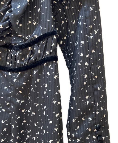 HER LIP TO（ハーリップトゥ）HER LIP TO (ハーリップトゥ) 長袖ワンピース ブラック×ホワイト サイズ:Sの古着・服飾アイテム