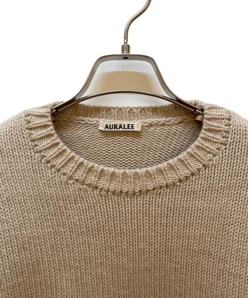 AURALEE（オーラリー）AURALEE (オーラリー) 厚手ニット アイボリーの古着・服飾アイテム