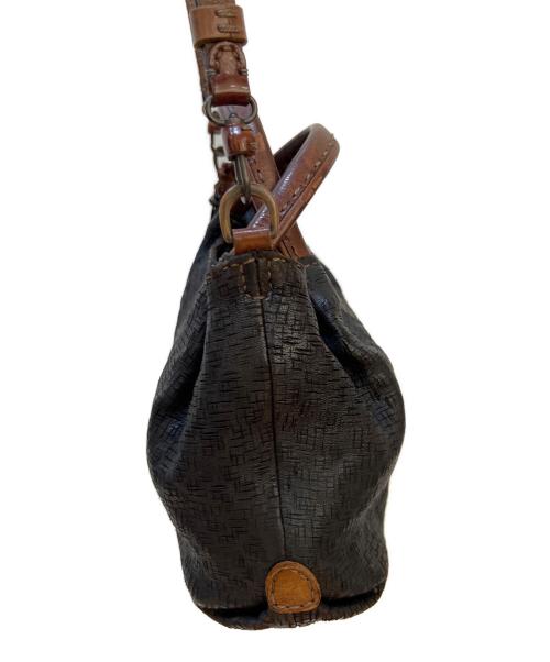 HENRY BEGUELIN（エンリーベグリン）HENRY BEGUELIN (エンリーベグリン) 2WAYショルダーバッグ ブラック×ブラウンの古着・服飾アイテム