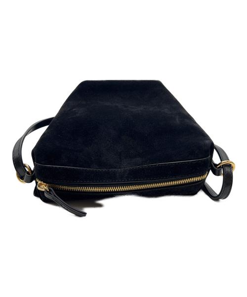 LA MAROQUINERIE SEZANE（ラ マロキヌリ セザンヌ）LA MAROQUINERIE SEZANE (ラ マロキヌリ セザンヌ) スウェードショルダーバッグ ブラックの古着・服飾アイテム