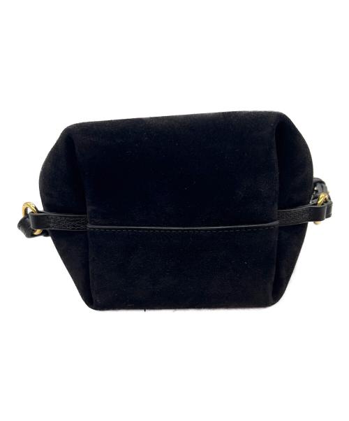 LA MAROQUINERIE SEZANE（ラ マロキヌリ セザンヌ）LA MAROQUINERIE SEZANE (ラ マロキヌリ セザンヌ) スウェードショルダーバッグ ブラックの古着・服飾アイテム