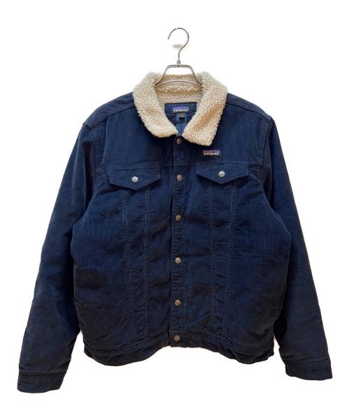 Patagonia（パタゴニア）Patagonia (パタゴニア) Pile Lined Trucker Jkt ネイビー サイズ:Lの古着・服飾アイテム