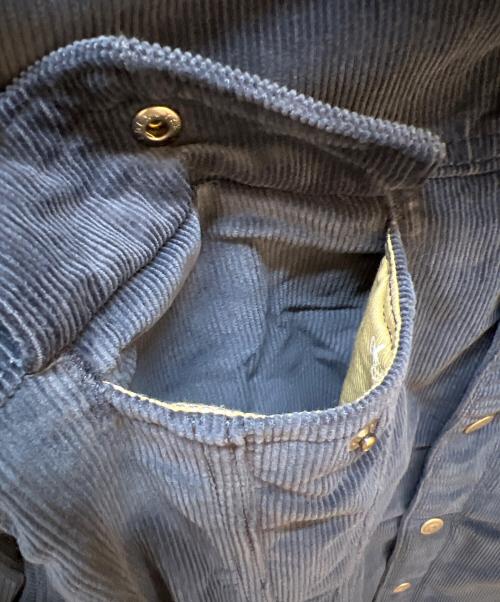 Patagonia（パタゴニア）Patagonia (パタゴニア) Pile Lined Trucker Jkt ネイビー サイズ:Lの古着・服飾アイテム