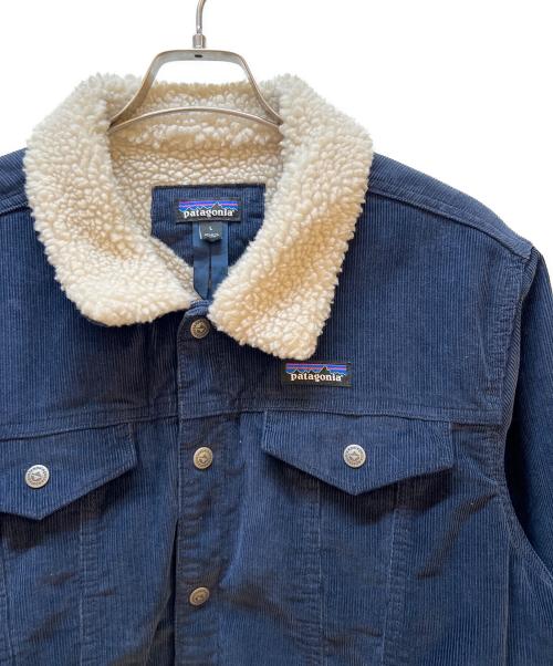 Patagonia（パタゴニア）Patagonia (パタゴニア) Pile Lined Trucker Jkt ネイビー サイズ:Lの古着・服飾アイテム