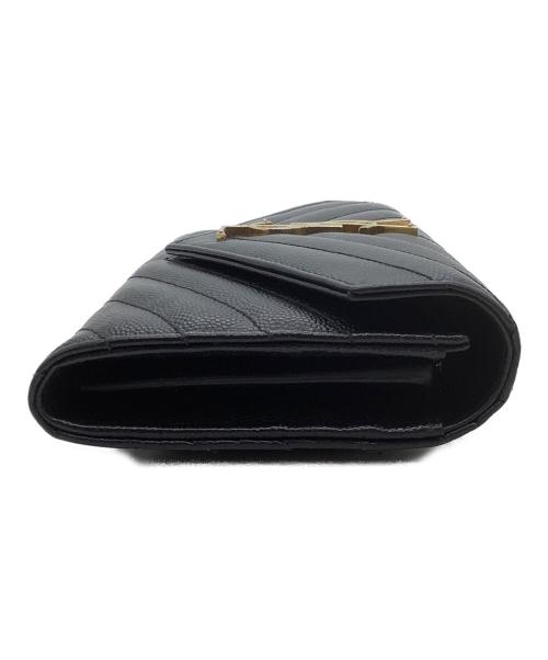Saint Laurent Paris（サンローランパリ）Saint Laurent Paris (サンローランパリ) 長財布/YSLライン ブラックの古着・服飾アイテム
