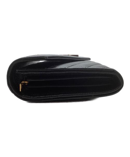 Saint Laurent Paris（サンローランパリ）Saint Laurent Paris (サンローランパリ) 長財布/YSLライン ブラックの古着・服飾アイテム