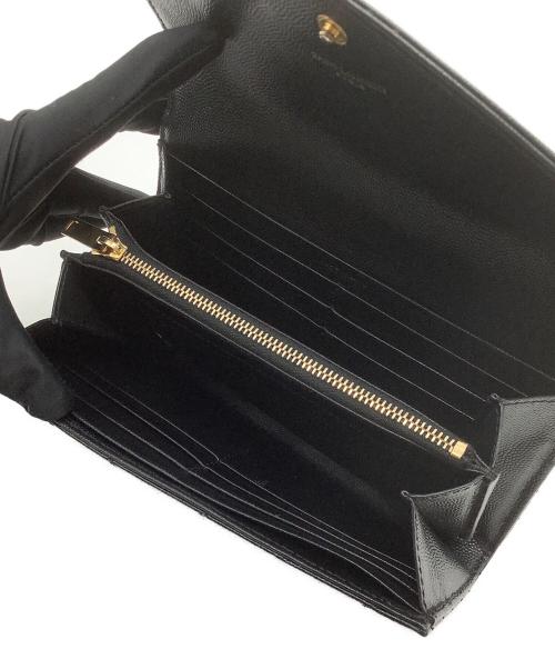 Saint Laurent Paris（サンローランパリ）Saint Laurent Paris (サンローランパリ) 長財布/YSLライン ブラックの古着・服飾アイテム