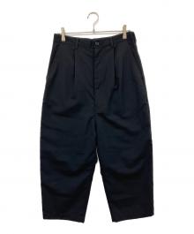 COMME des GARCONS HOMME（コムデギャルソン オム）の古着「タックパンツ」｜ブラック