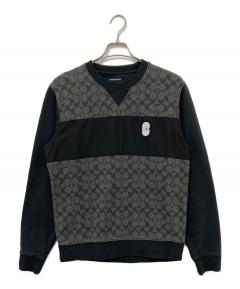 中古・古着通販】COACH (コーチ) スウェット ブラック サイズ:S