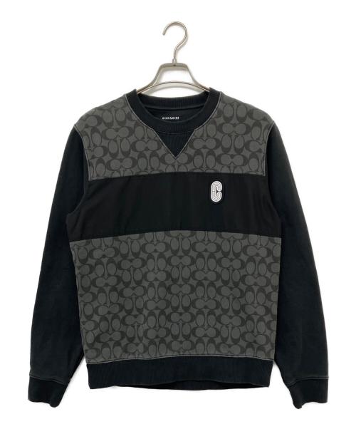 COACH（コーチ）COACH (コーチ) スウェット ブラック×グレー サイズ:Sの古着・服飾アイテム