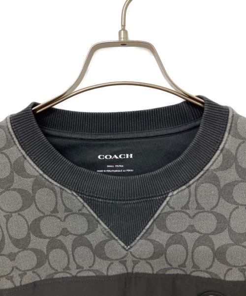 COACH（コーチ）COACH (コーチ) スウェット ブラック×グレー サイズ:Sの古着・服飾アイテム