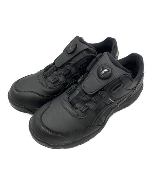asics（アシックス）asics (アシックス) ローカットスニーカー ブラック サイズ:27.5の古着・服飾アイテム