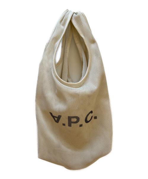 A.P.C.（アーペーセー）A.P.C. (アーペーセー) メッシュトートバッグ ベージュの古着・服飾アイテム