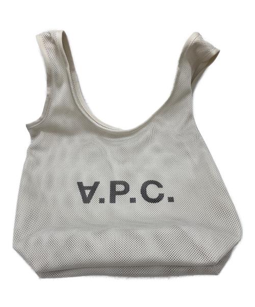 A.P.C.（アーペーセー）A.P.C. (アーペーセー) メッシュトートバッグ ベージュの古着・服飾アイテム