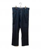 DAIRIKUダイリク）の古着「Slim Flasher Pressed Pants」｜インディゴ