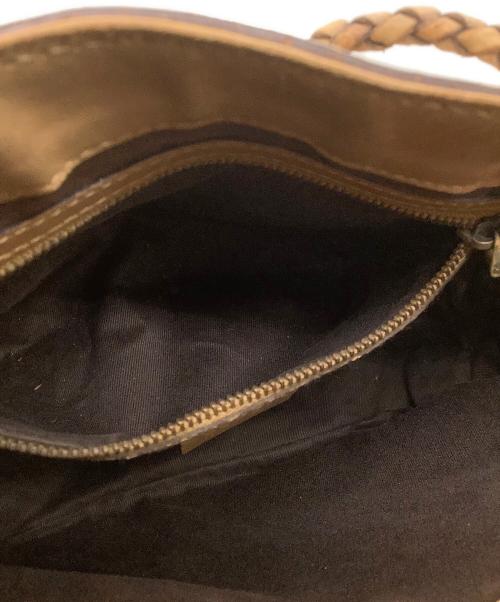 GUCCI（グッチ）GUCCI (グッチ) 巾着ショルダーバッグ/GG ブラウンの古着・服飾アイテム
