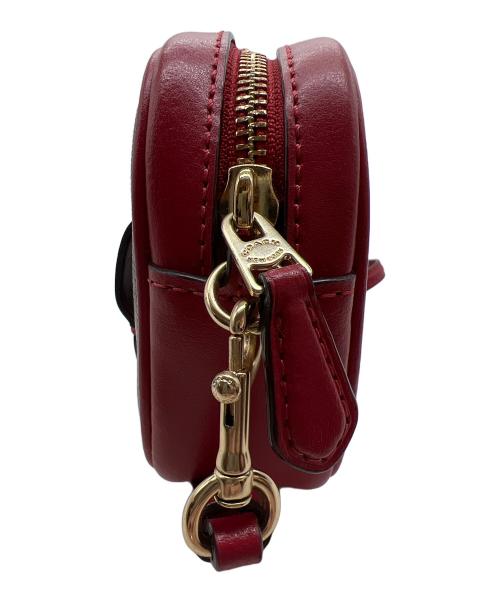 COACH（コーチ）COACH (コーチ) 2WAYウエストポーチ レッド×ブラウンの古着・服飾アイテム