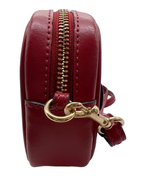COACH（コーチ）COACH (コーチ) 2WAYウエストポーチ レッド×ブラウンの古着・服飾アイテム