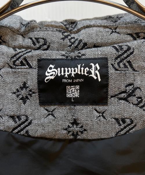 SUPPLIER（サプライヤー）SUPPLIER (サプライヤー) 中綿ベスト ブラック サイズ:Lの古着・服飾アイテム