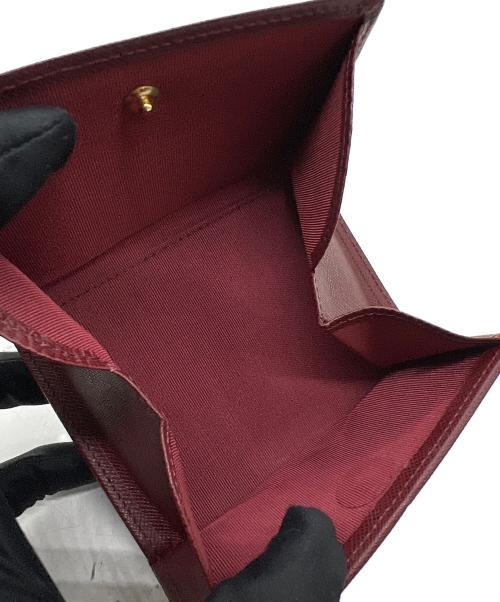 BURBERRY（バーバリー）BURBERRY (バーバリー) 3つ折り財布 ワインレッドの古着・服飾アイテム