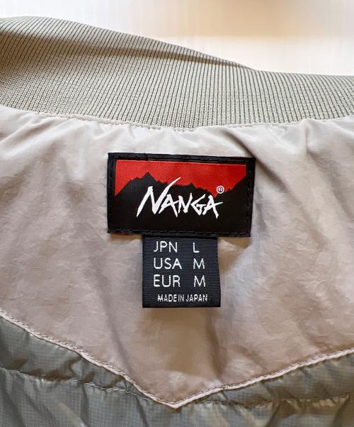 NANGA（ナンガ）NANGA (ナンガ) ソフトダウン バーシティブルゾン ベージュ サイズ:Lの古着・服飾アイテム