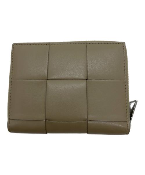 BOTTEGA VENETA（ボッテガベネタ）BOTTEGA VENETA (ボッテガベネタ) 2つ折り財布/マキシイントレチャート カーキの古着・服飾アイテム
