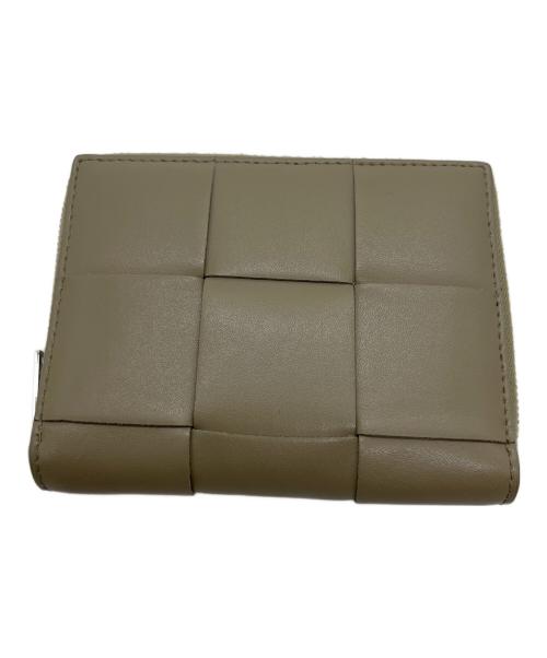 BOTTEGA VENETA（ボッテガベネタ）BOTTEGA VENETA (ボッテガベネタ) 2つ折り財布/マキシイントレチャート カーキの古着・服飾アイテム