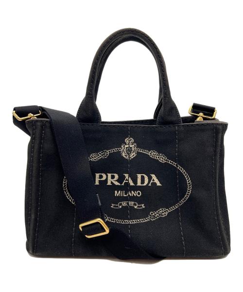 PRADA（プラダ）PRADA (プラダ) 2WAYバッグ ブラックの古着・服飾アイテム