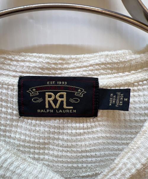 RRL（ダブルアールエル）RRL (ダブルアールエル) ヘンリーネックカットソー ホワイト サイズ:Mの古着・服飾アイテム