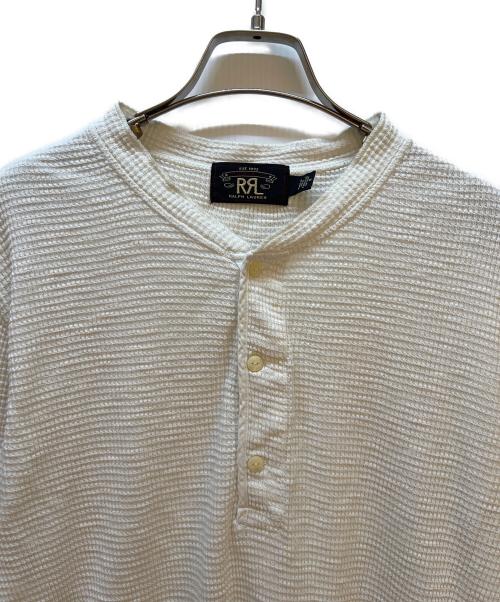 RRL（ダブルアールエル）RRL (ダブルアールエル) ヘンリーネックカットソー ホワイト サイズ:Mの古着・服飾アイテム