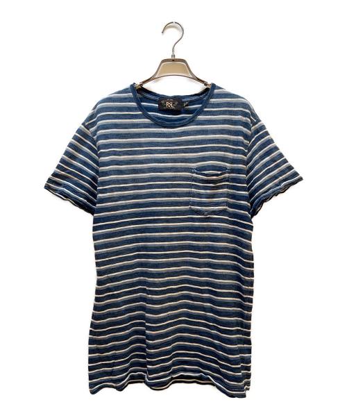 RRL（ダブルアールエル）RRL (ダブルアールエル) 半袖カットソー ブルー サイズ:Mの古着・服飾アイテム