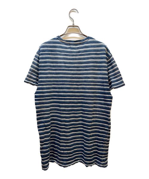 RRL（ダブルアールエル）RRL (ダブルアールエル) 半袖カットソー ブルー サイズ:Mの古着・服飾アイテム