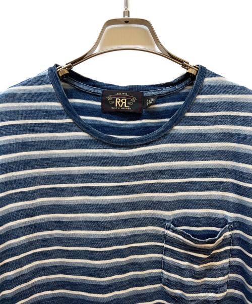 RRL（ダブルアールエル）RRL (ダブルアールエル) 半袖カットソー ブルー サイズ:Mの古着・服飾アイテム