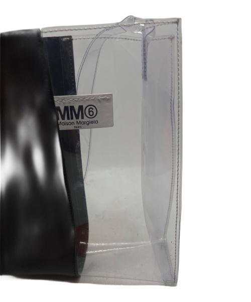 MM6 Maison Margiela（エムエムシックスメゾンマルジェラ）MM6 Maison Margiela (エムエムシックスメゾンマルジェラ) ショルダーバッグ ブラック×クリアの古着・服飾アイテム