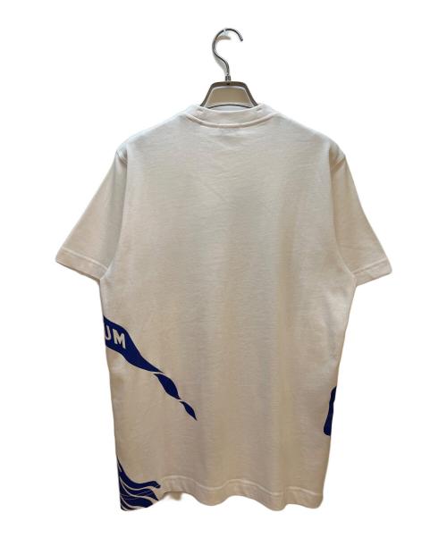 BURBERRY（バーバリー）BURBERRY (バーバリー) 半袖カットソー ホワイト×ブルー サイズ:XSの古着・服飾アイテム