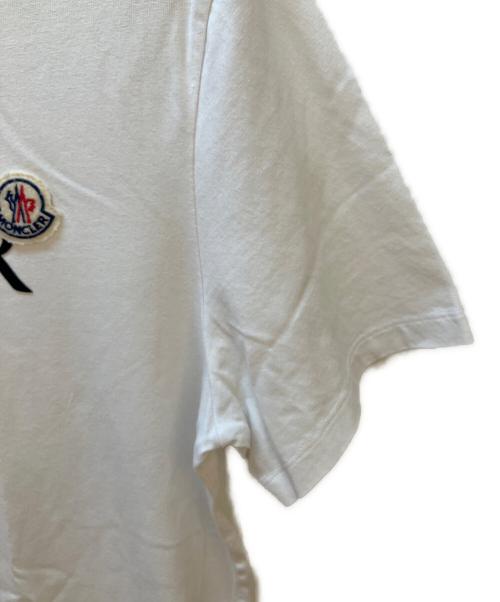 MONCLER（モンクレール）MONCLER (モンクレール) 半袖カットソー ホワイト サイズ:Mの古着・服飾アイテム