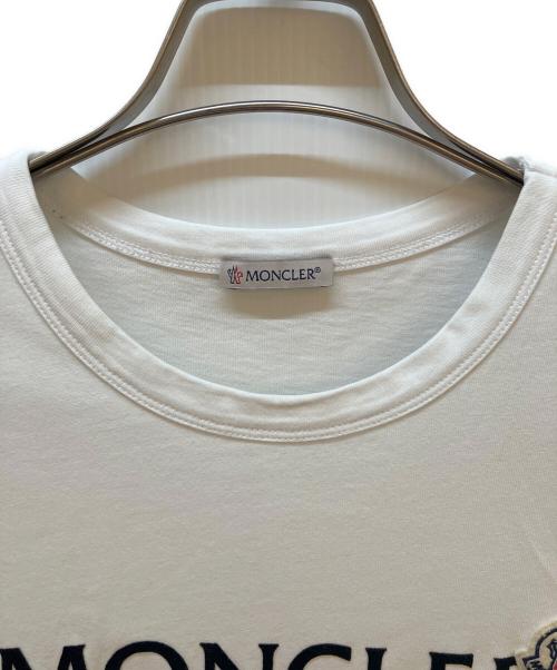MONCLER（モンクレール）MONCLER (モンクレール) 半袖カットソー ホワイト サイズ:Mの古着・服飾アイテム