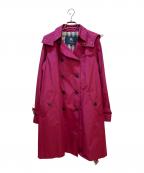 BURBERRY LONDONバーバリーロンドン）の古着「トレンチコート」｜ワインレッド