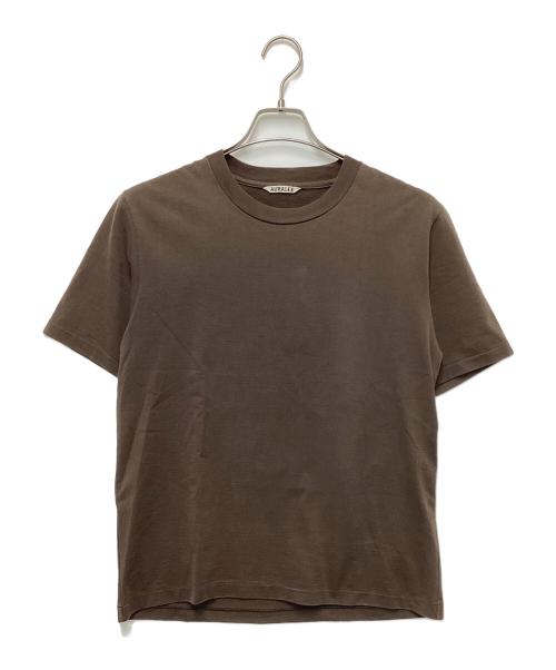 AURALEE（オーラリー）AURALEE (オーラリー) ORGANIC COTTON COMPACT JERSEY TEE（コンパクト ジャージー ティー） ブラウン サイズ:1の古着・服飾アイテム