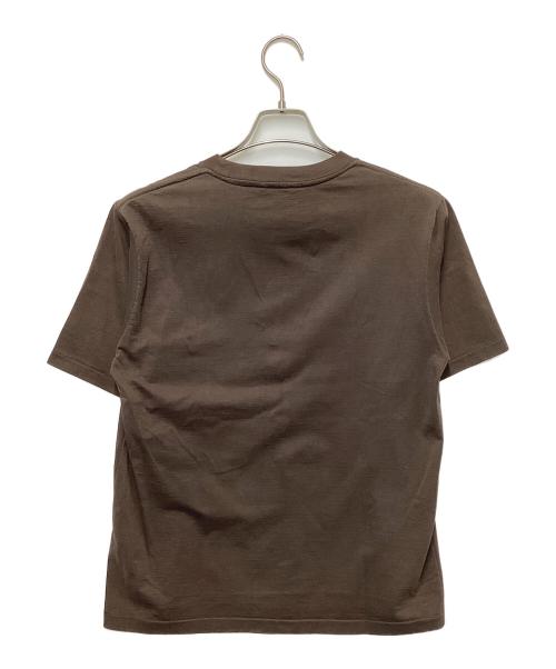 AURALEE（オーラリー）AURALEE (オーラリー) ORGANIC COTTON COMPACT JERSEY TEE（コンパクト ジャージー ティー） ブラウン サイズ:1の古着・服飾アイテム